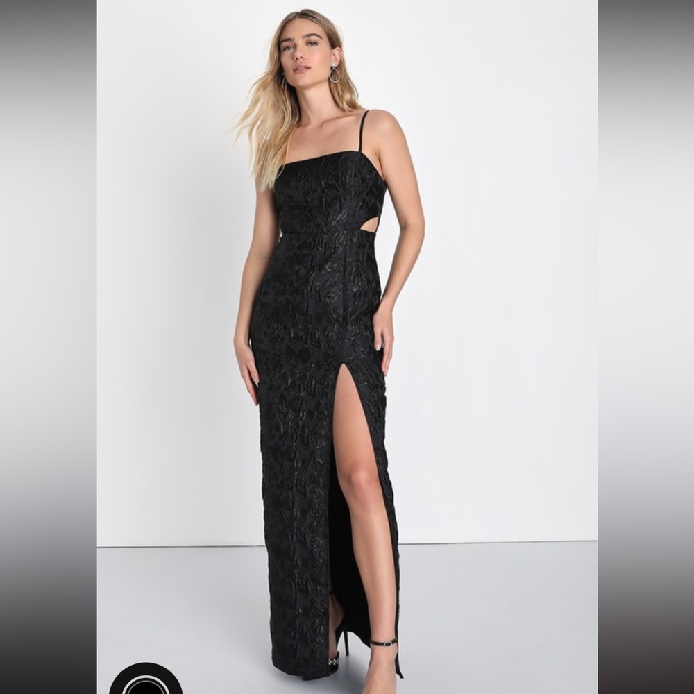 Lulu dress, formal dress, black dress, black tie, maxi dress